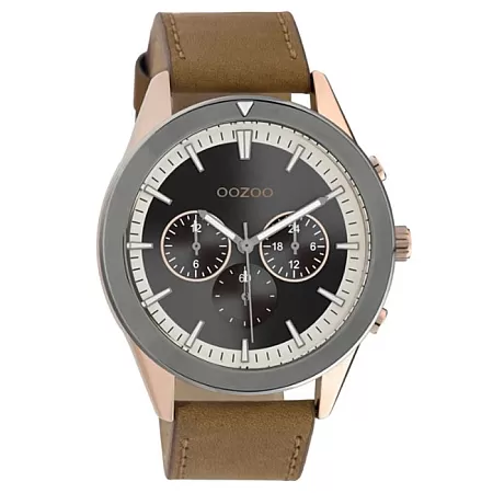 ΡΟΛΟΙ OOZOO  C10800 OOZOO Timepieces Brown Leather Strap