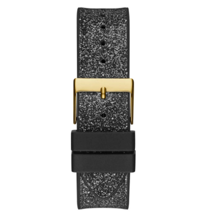 ΡΟΛΟΙ GUESS  GW0105L2 GUESS Raven Crystals Black Rubber Strap