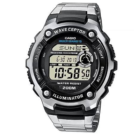 ΡΟΛΟΙ  CASIO  WV-200RD-1AEF CASIO Collection Chronograph Silver Stainless Steel Bracelet