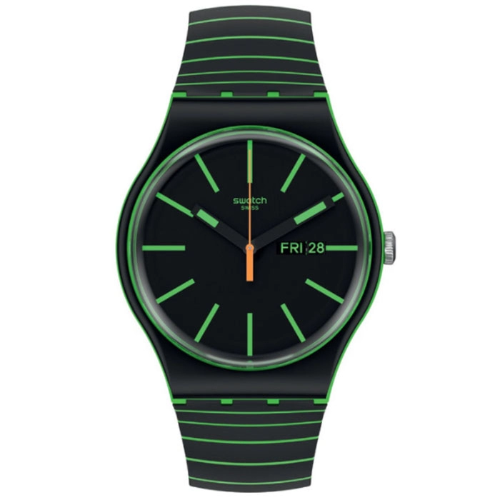 ΡΟΛΟΙ SWATCH SO29G702 SWATCH Gents Glow This Way Bio-Sourced Material Strap