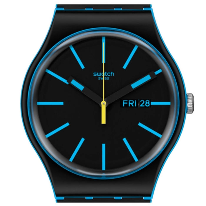 ΡΟΛΟΙ SWATCH SO29S700 SWATCH Gents Glow That Way Bio-Sourced Material Strap