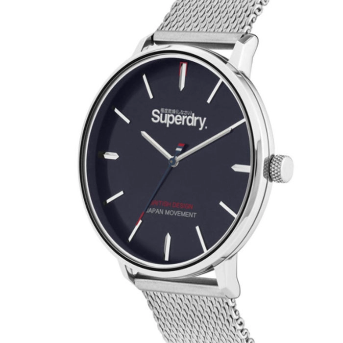 ΡΟΛΟΙ SUPERDRY  SYG284SM SUPERDRY Ascot Silver Stainless Steel Bracelet