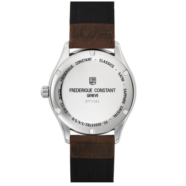 ΡΟΛΟΙ FREDERIQUE CONSTANT FC-303NS5B6 FREDERIQUE CONSTANT Classic Automatic Brown Leather Strap