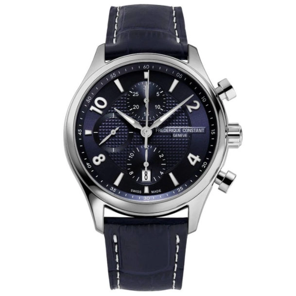 ΡΟΛΟΙ FREDERIQUE CONSTANT FC-392RMN5B6 FREDERIQUE CONSTANT Runabout Chronograph Blue Leather Strap Limited Edition