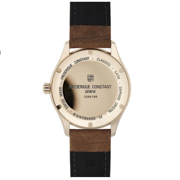 ΡΟΛΟΙ FREDERIQUE CONSTANT FC-303NV5B4 FREDERIQUE CONSTANT Classic Automatic Brown Leather Strap