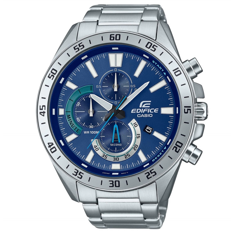 ΡΟΛΟΙ  CASIO EFV-620D-2AVUEF CASIO Edifice Chronograph Silver Stainless Steel Bracelet