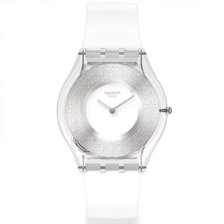 ΡΟΛΟΙ SWATCH  SS08K108 SWATCH Skin Classic Biosourced Magi White Silicone Strap