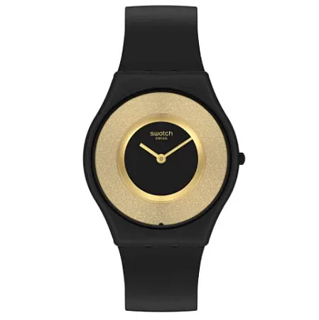 ΡΟΛΟΙ SWATCH  SS08B101 SWATCH Skin Classic Biosourced Magi Black Silicone Strap