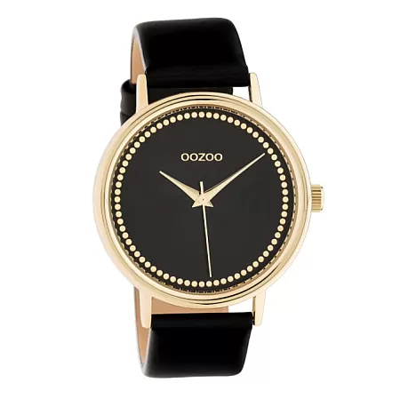 ΡΟΛΟΙ OOZOO  C10835 OOZOO Timepieces Black Leather Strap