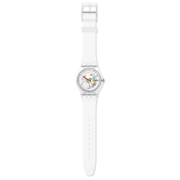 ΡΟΛΟΙ SWATCH  SO29K100 SWATCH Clearly New Gent with Clear Plastic Strap