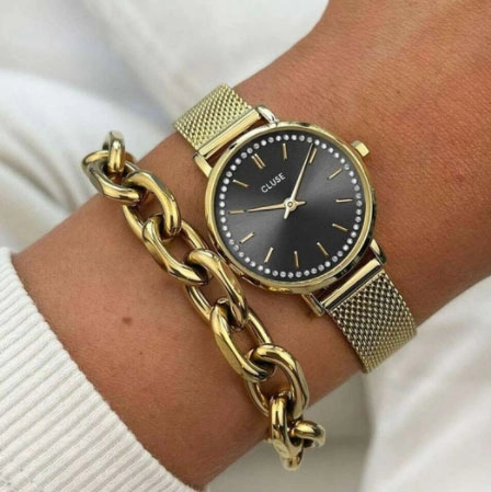 ΡΟΛΟΙ CLUSE CW10501 CLUSE Boho Chic Petite Crystals Gold Stainless Steel Bracelet