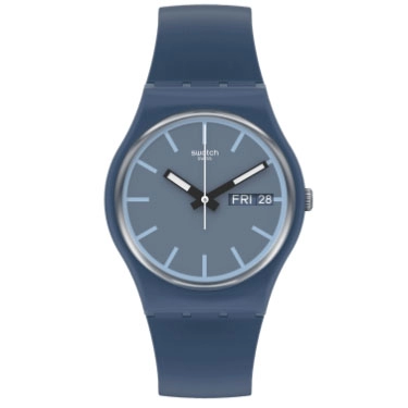 ΡΟΛΟΙ SWATCH  SO28N701 SWATCH Knock Nap Blue Silicone Strap