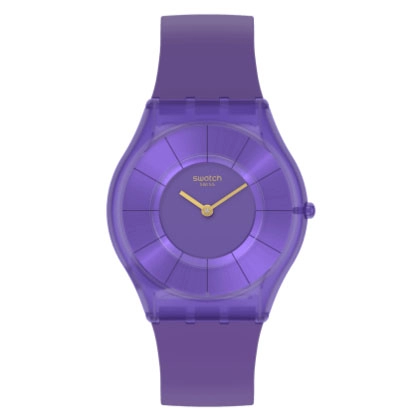 ΡΟΛΟΙ SWATCH  SS08V103 SWATCH Purple Time Purple  Silicone Strap