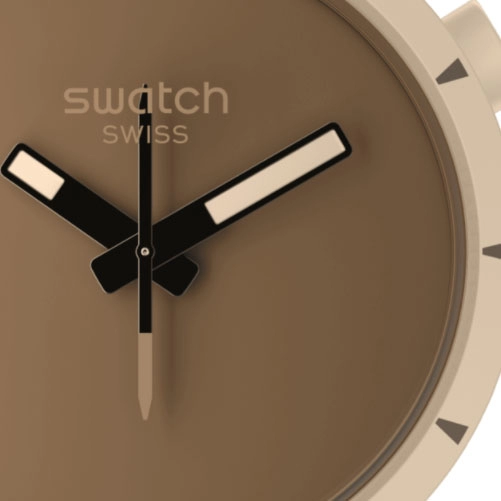 ΡΟΛΟΙ SWATCH  SB03C101 SWATCH Lost In The Desert Brown Silicone Strap