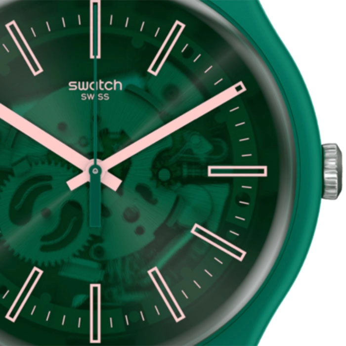 ΡΟΛΟΙ SWATCH SO29G100 SWATCH Sunbrush Grassh Green Silicone Strap