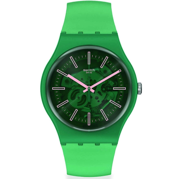 ΡΟΛΟΙ SWATCH SO29G100 SWATCH Sunbrush Grassh Green Silicone Strap