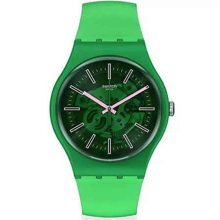ΡΟΛΟΙ SWATCH SO29G100 SWATCH Sunbrush Grassh Green Silicone Strap
