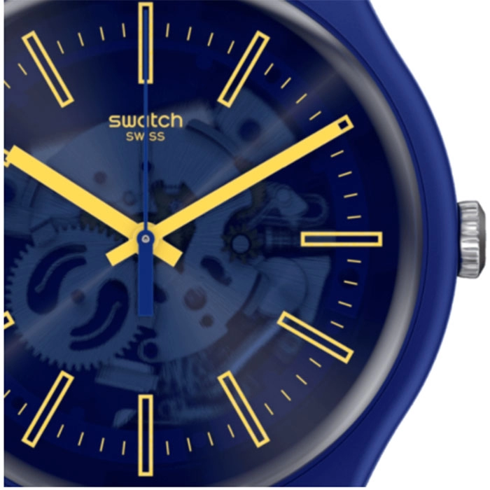 ΡΟΛΟΙ SWATCH SO29N101 SWATCH Sunbrush Sky Blue Silicone Strap