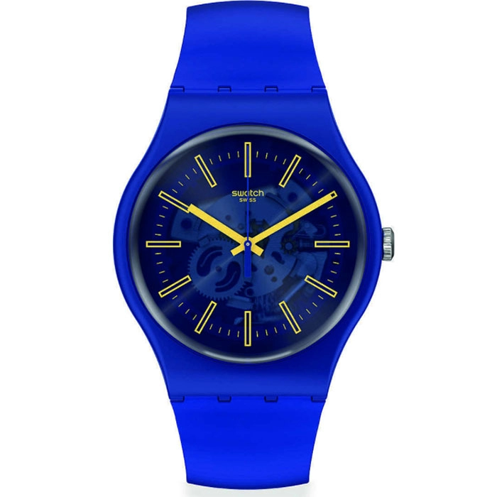 ΡΟΛΟΙ SWATCH SO29N101 SWATCH Sunbrush Sky Blue Silicone Strap