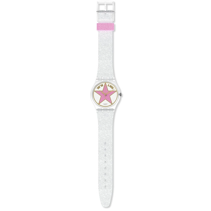 ΡΟΛΟΙ SWATCH SO28Z108 SWATCH Star Mom Transparent Silicone Strap