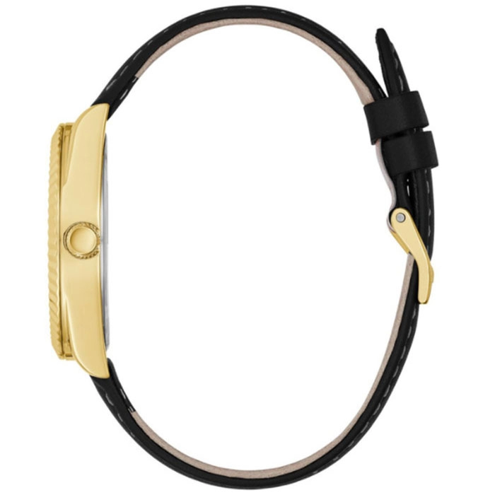 ΡΟΛΟΙ GUESS  GW0357L1 GUESS Luna Black Leather Strap