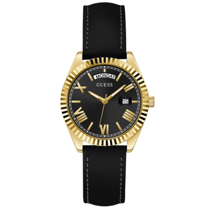 ΡΟΛΟΙ GUESS  GW0357L1 GUESS Luna Black Leather Strap