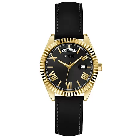 ΡΟΛΟΙ GUESS  GW0357L1 GUESS Luna Black Leather Strap