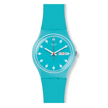 ΡΟΛΟΙ SWATCH  GL700  SWATCH Venice Beach Blue Silicone Strap