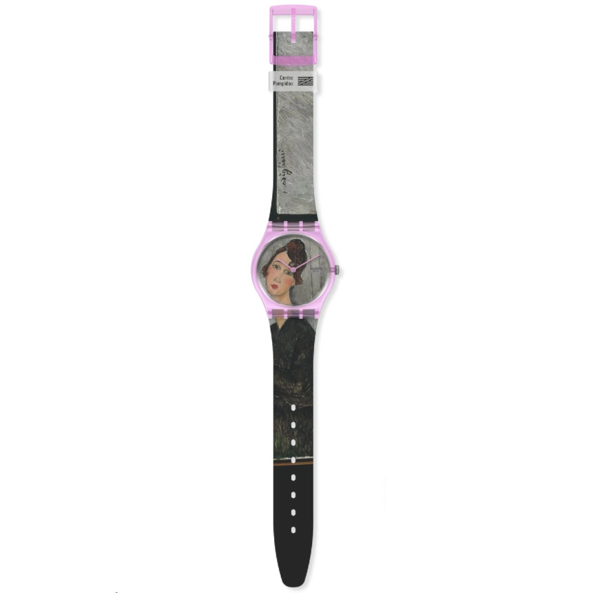 ΡΟΛΟΙ SWATCH GZ356 SWATCH Portrait Of Dedie By Amedeo Modigliani Plastic Strap