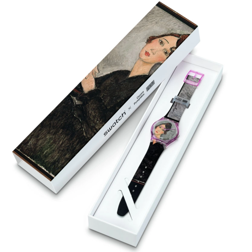ΡΟΛΟΙ SWATCH GZ356 SWATCH Portrait Of Dedie By Amedeo Modigliani Plastic Strap