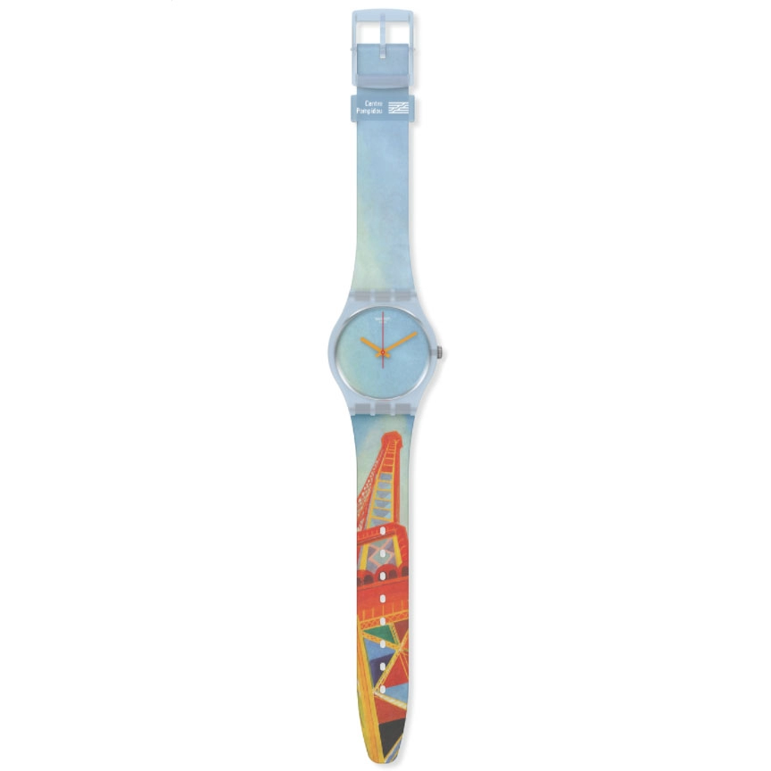 ΡΟΛΟΙ SWATCH GZ357 SWATCH Eiffel Tower By Robert Delaunay Plastic Strap