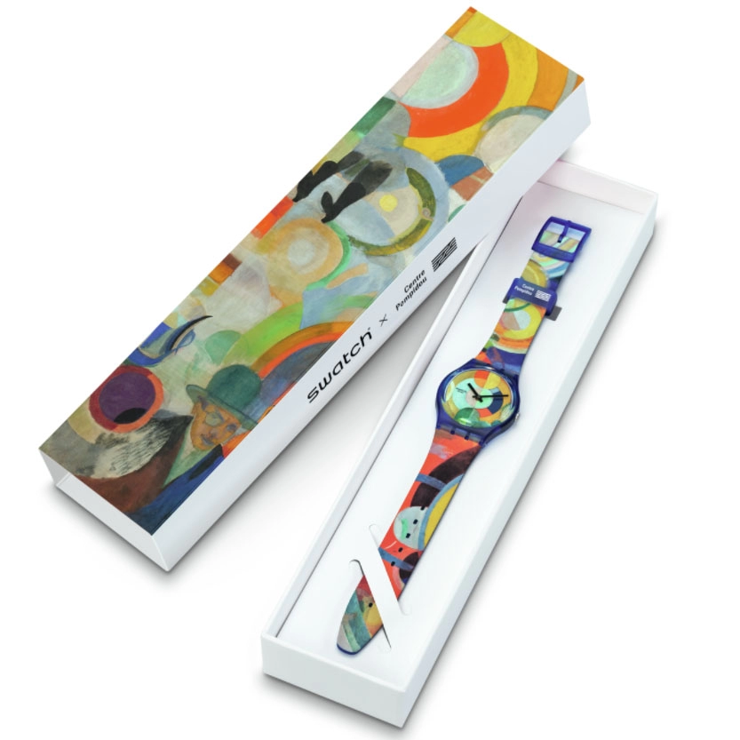 ΡΟΛΟΙ SWATCH GZ712 SWATCH Carousel By Roberte Delaunay Plastic Strap