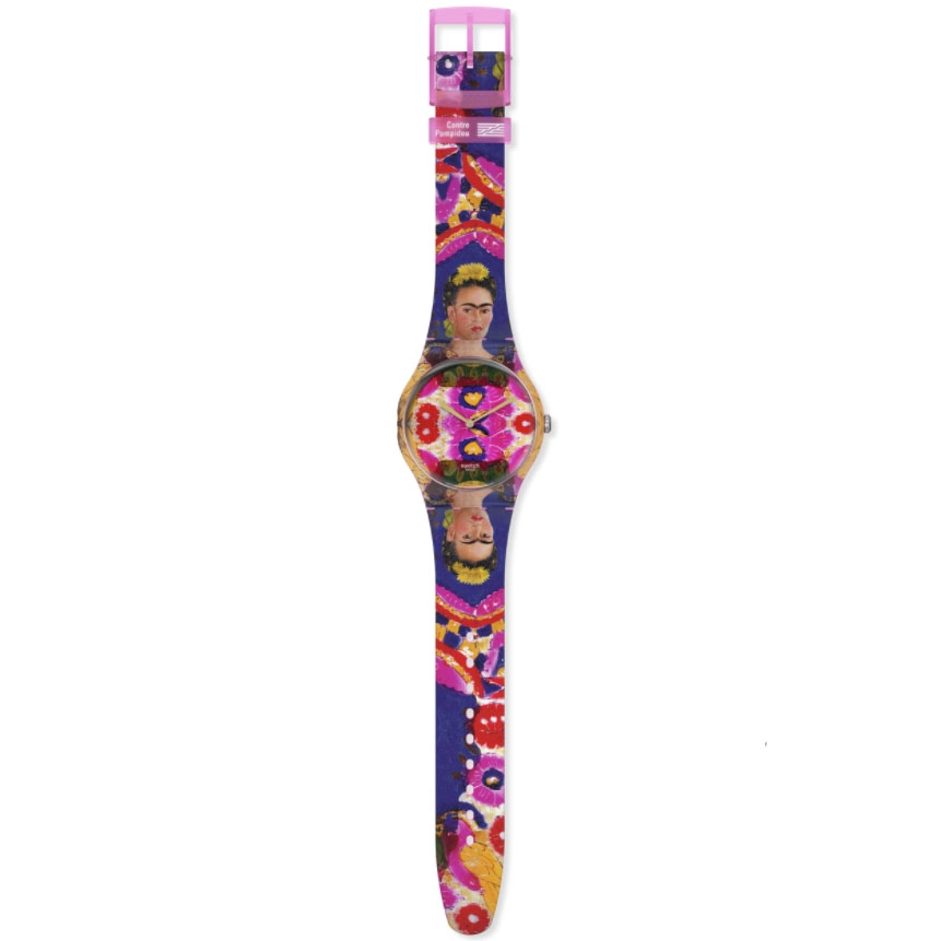 ΡΟΛΟΙ SWATCH SUOZ341 SWATCH The Frame By Frida Kahlo Silicone Strap