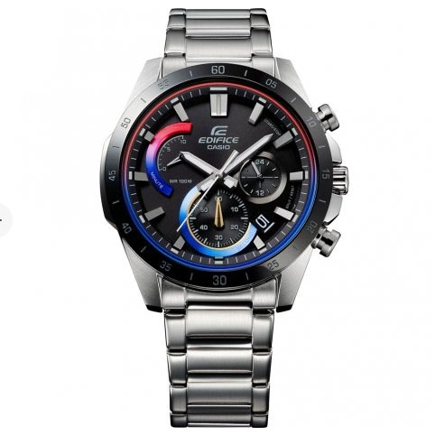 ΡΟΛΟΙ  CASIO  EFR-573HG-1AVUEF CASIO Edifice Chronograph Silver Stainless Steel Bracelet