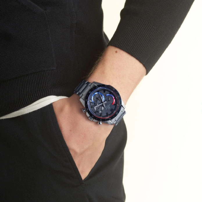 ΡΟΛΟΙ  CASIO  EFR-573HG-1AVUEF CASIO Edifice Chronograph Silver Stainless Steel Bracelet