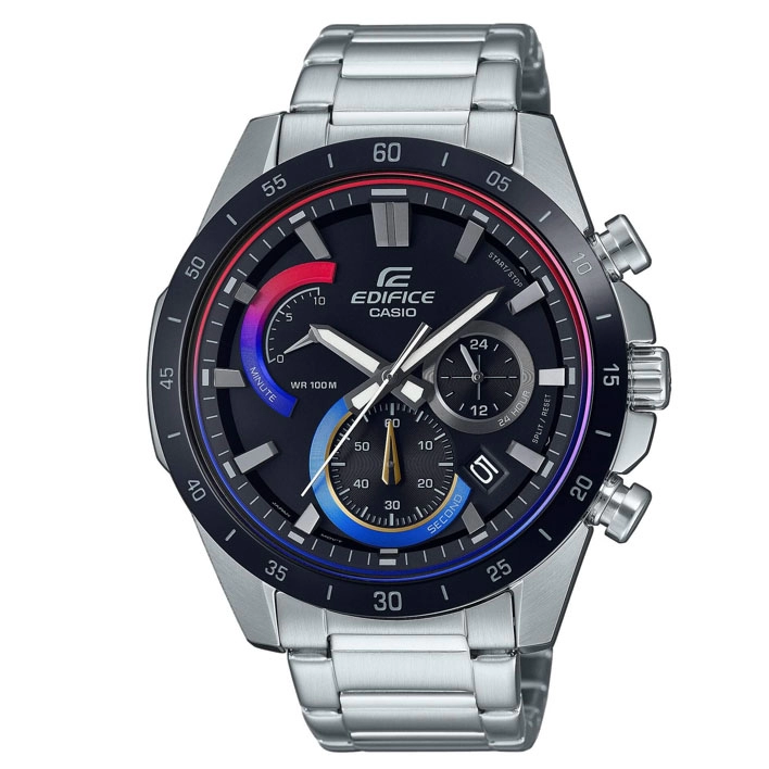 ΡΟΛΟΙ  CASIO  EFR-573HG-1AVUEF CASIO Edifice Chronograph Silver Stainless Steel Bracelet
