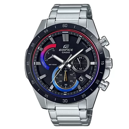 ΡΟΛΟΙ  CASIO  EFR-573HG-1AVUEF CASIO Edifice Chronograph Silver Stainless Steel Bracelet
