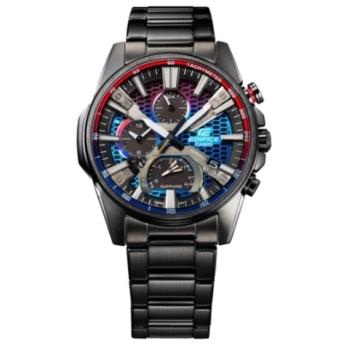 ΡΟΛΟΙ  CASIO EQB-1200HG-1AER CASIO Edifice  Bluetooth Chronograph Black Stainless Steel BraceletBracelet