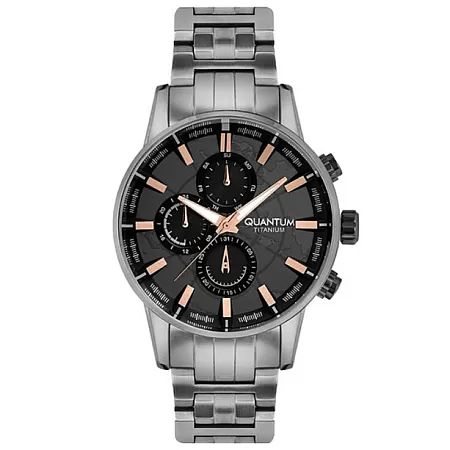 ΡΟΛΟΙ QUANTUM  TTG918.360 QUANTUM Grey Titanium Bracelet