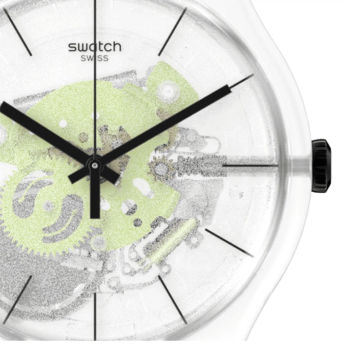 ΡΟΛΟΙ SWATCH  SO29K106 SWATCH Green Daze Green Silicone Strap