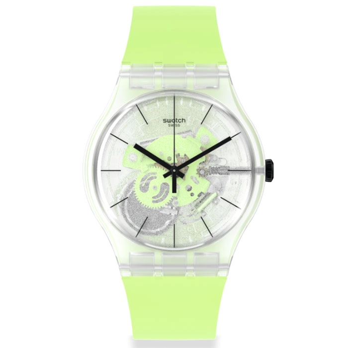 ΡΟΛΟΙ SWATCH  SO29K106 SWATCH Green Daze Green Silicone Strap