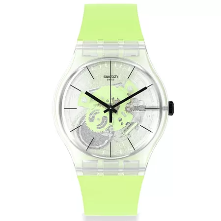 ΡΟΛΟΙ SWATCH  SO29K106 SWATCH Green Daze Green Silicone Strap