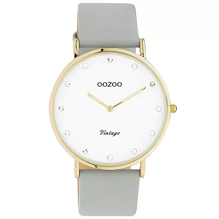 ΡΟΛΟΙ OOZOO  C20245 OOZOO Vintage Crystals  Light Blue Leather Strap