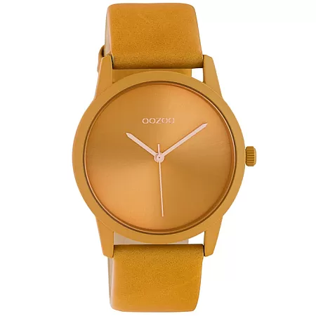 ΡΟΛΟΙ OOZOO  C10948 OOZOO Timepieces Orange Leather Strap