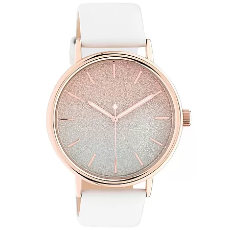 ΡΟΛΟΙ OOZOO  C10935 OOZOO Timepieces White Leather Strap