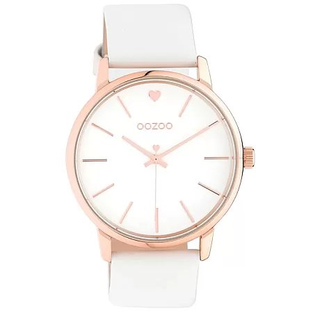 ΡΟΛΟΙ OOZOO  C10925 OOZOO Timepieces White Leather Strap
