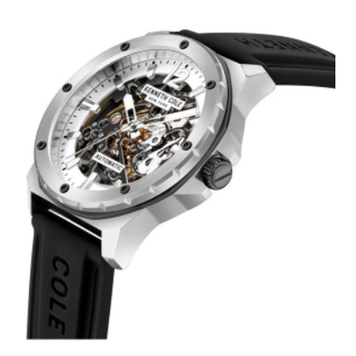 Ρολόι KENNETH COLE  KCWGR2104203 KENNETH COLE Modern Casual Automatic Black Silicone Strap