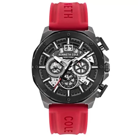 Ρολόι KENNETH COLE  KCWGO2105103 KENNETH COLE Premium Sport Chronograph Red Silicone Strap
