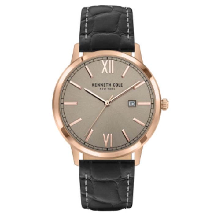 Ρολόι KENNETH COLE  KCWGB2123003 KENNETH COLE Modern Classic Black Leather Strap