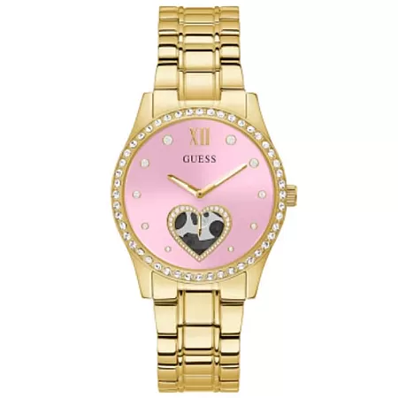 ΡΟΛΟΙ GUESS   GW0380L2 GUESS Be Loved Crystals Gold Stainless Steel Bracelet